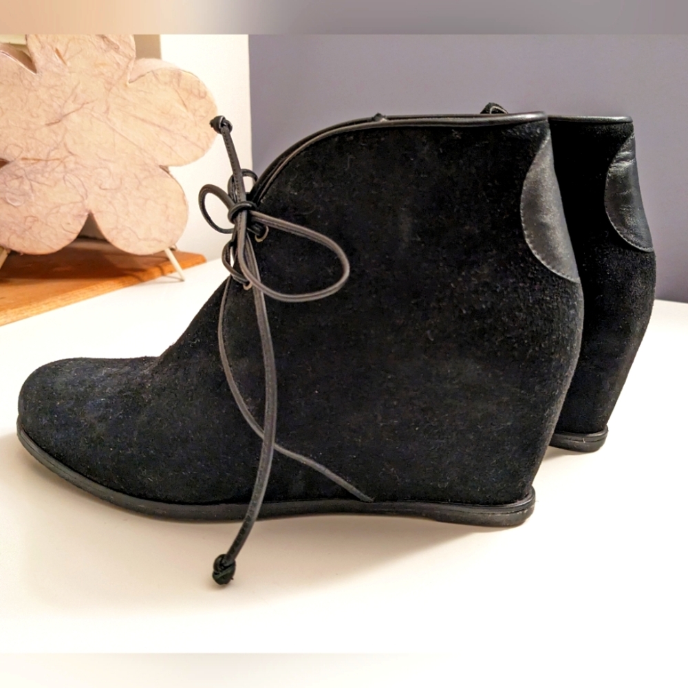 Stuart Weitzman wedge booties
